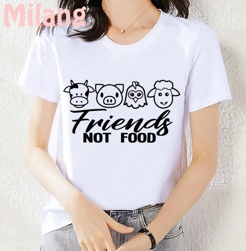 Футболка с принтом и коротким рукавом белая из полиэстера | Женская одежда