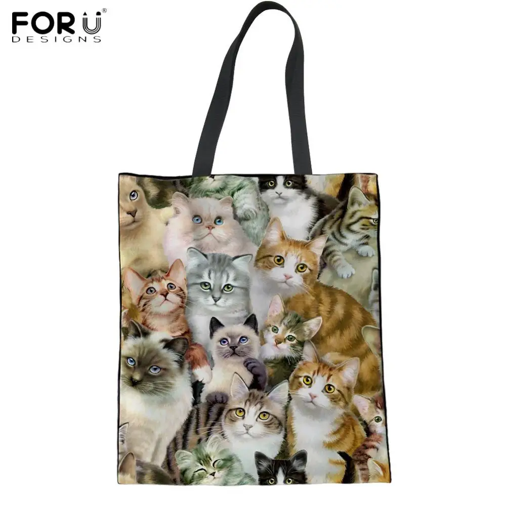 FORUDESIGNS Экологичная Холщовая Сумка для покупок, Повседневная многоразовая сумка через плечо, женская льняная Сумка-тоут с принтом медсестры - Цвет: ZBH379Z22