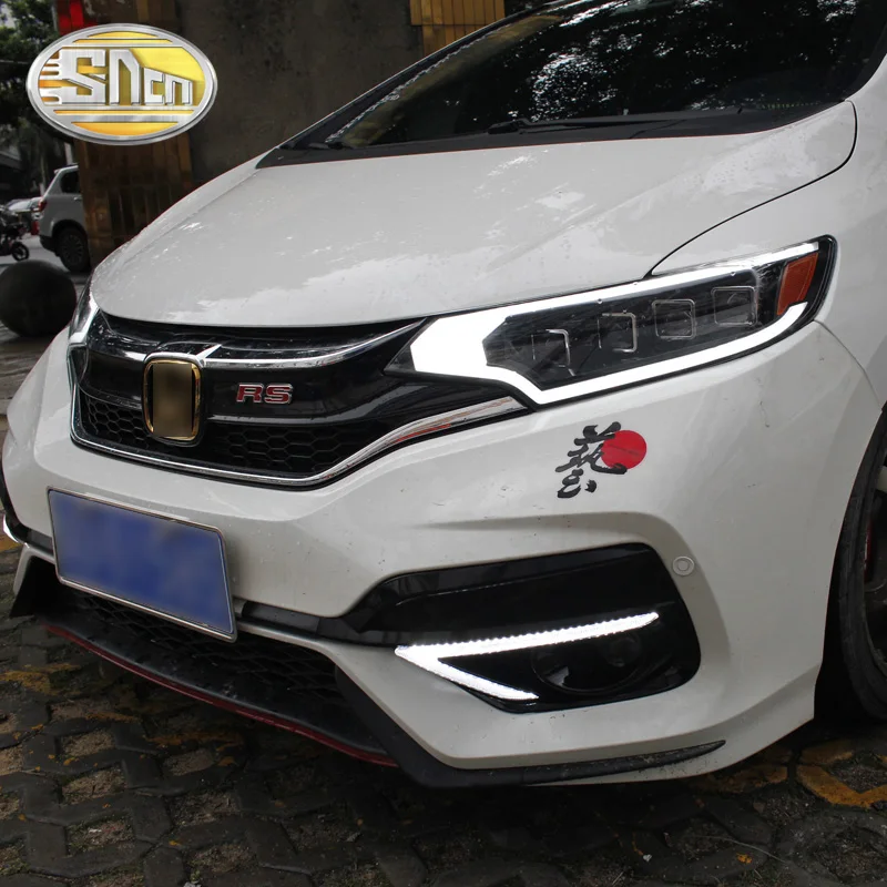 SNCN светодиодные дневные ходовые огни светильник для Honda Jazz спортивные 2018 2019