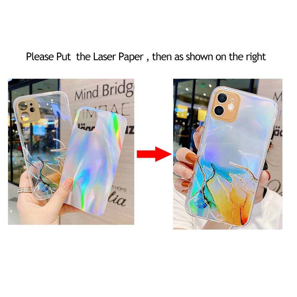 laser marbel phone case for xiaomi redmi note 10 9 pro max 10s 9s mi note 10 mi11 lite ultra poco x3 nfc pro f3 m3 soft cover free global shipping