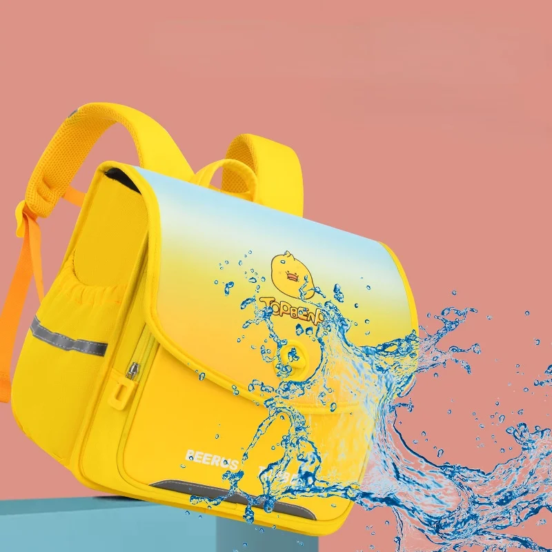 Fashion Children School Bags High Quality PU Leather Large Capacity Boys Orthopedic Backpacks Back To School Bag Randoseru Japan