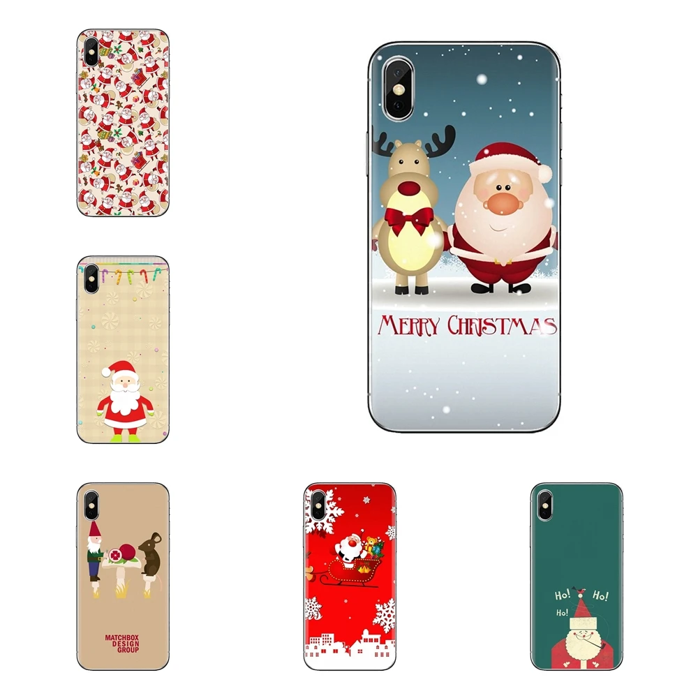 Рождественский Санта-Клаус для Xiao mi 6 A1 Max x 2 5X 6X Red Note 5 5A 4X 4A A4 4 3 Plus Pro мягкие
