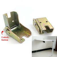 2pcs 90 degree folding bracket hinge self locking heavy duty spring hinge sofa chair leg table lift support connection hardware