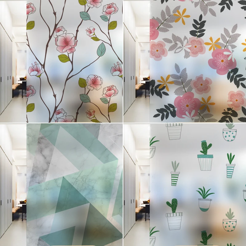 Nuelife дневное стекло для ванной комнаты раздвижная дверь Непрозрачное затенение