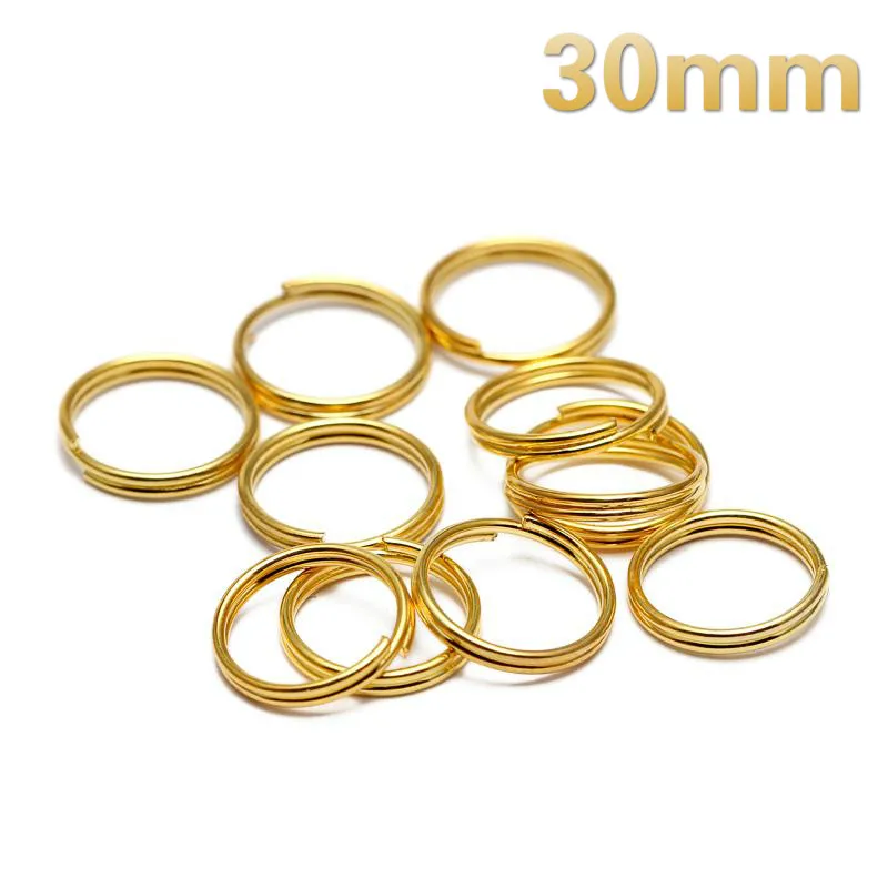 

25pcs/lot 30mm Metal Double Loops Open Jump Ring & Split Ring Connectors For DIY Jewelry Making Findings Supplies