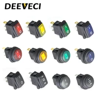 kcd1 waterproof 12v 220v mini toggle switch led light latching 3pins on off conffee machine button rocker switch