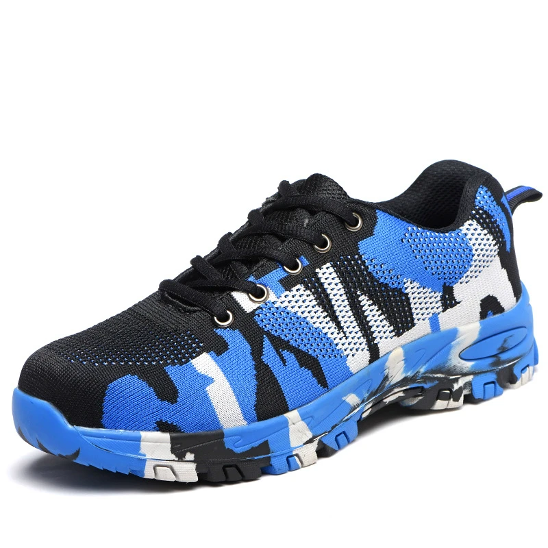 Мужские повседневные ботинки рабочие защитные со стальным носком камуфляжные