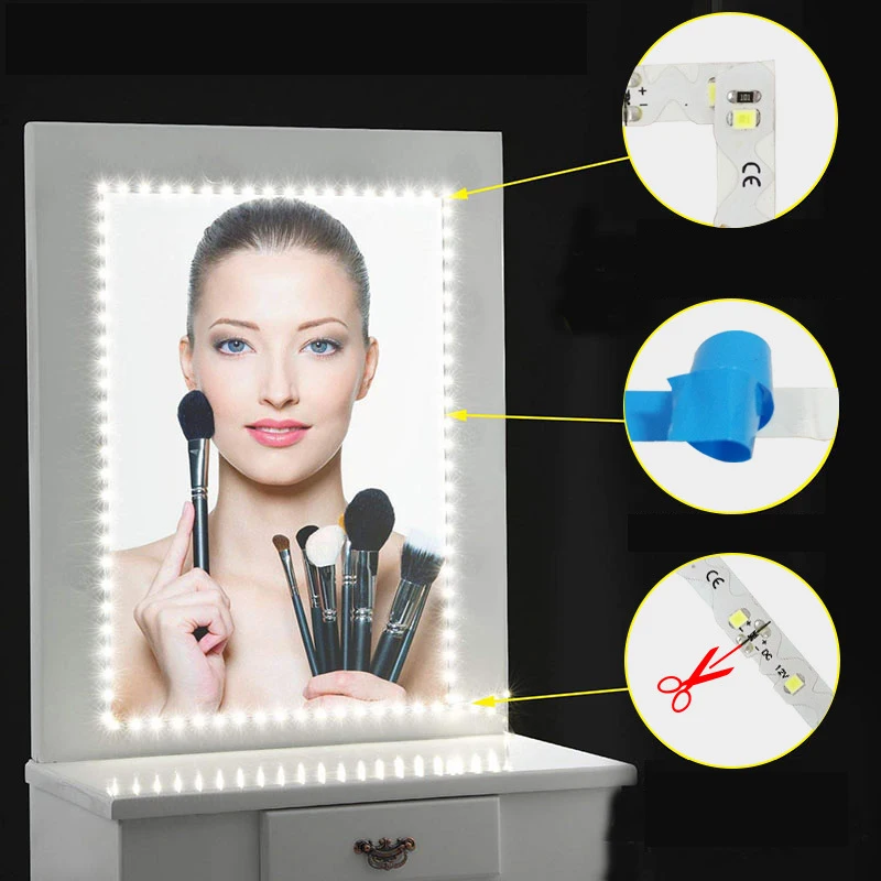 

Led vanity mirror lamp with Hollywood vanity mirror lamp bathroom dresser lighting adjustable led wall lamp