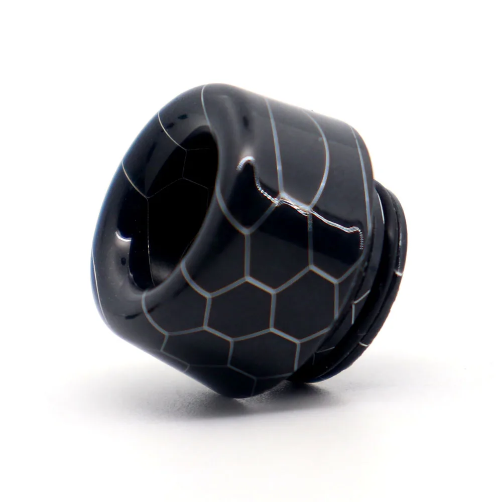 Mushroom black YUHETEC 810 змеиная кожа капельный наконечник Универсальный интерфейс короткий змеиная эпоксидная смола капельный наконечник 1 шт - Цвет: Mushroom black