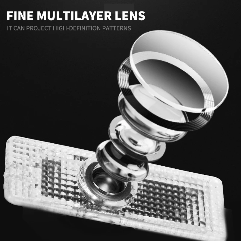 1 шт. светодиодный Автомобильный Дверной светильник с логотипом 4K лазерный