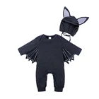 2 шт.одежда для новорожденных на хэллоуин, комбинезоны на хэллоуин для маленьких мальчиков и девочек, комбинезоны с длинными рукавами, детский костюм для мальчиков, комбинезон для младенцев