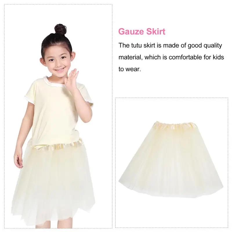 

Children's Clothing Colorful Girl's Bubble Skirt Baby Dancing Tulle Skirt