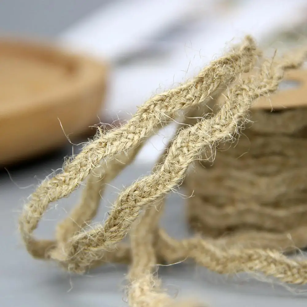 0 6 см * 5 м пеньковая веревка натуральный Мешковина гессийский джутовый шнур