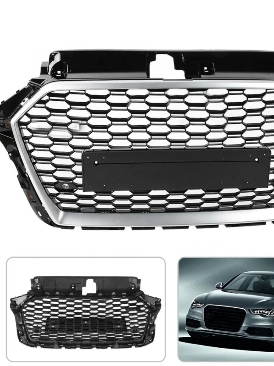 Решетка для переднего бампера автомобиля решетка Audi A3/S3 8V 2017 2018 2019 (установка RS3