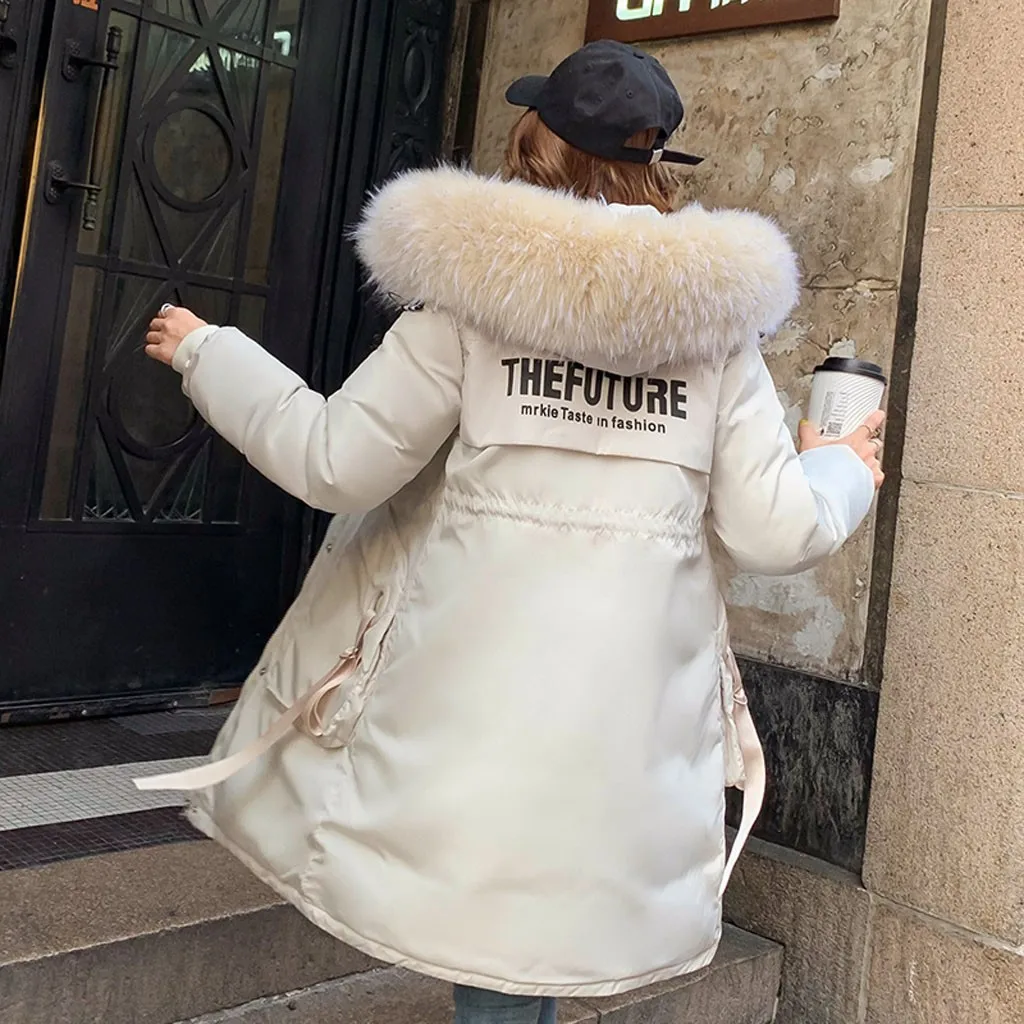 Женские зимние куртки пальто 2019 новые пуховые хлопковые парки с капюшоном