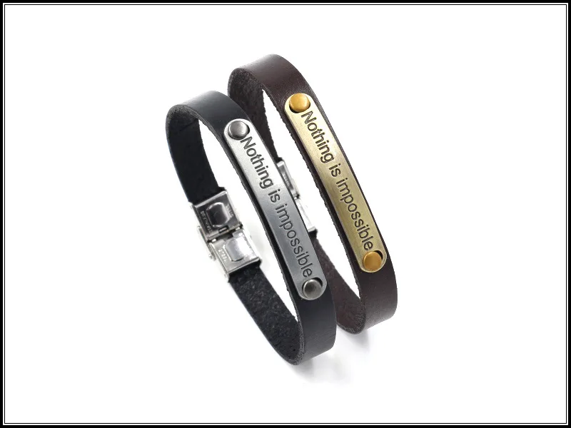 Модный простой ретро английский браслет Вдохновленный Мужской и Женский