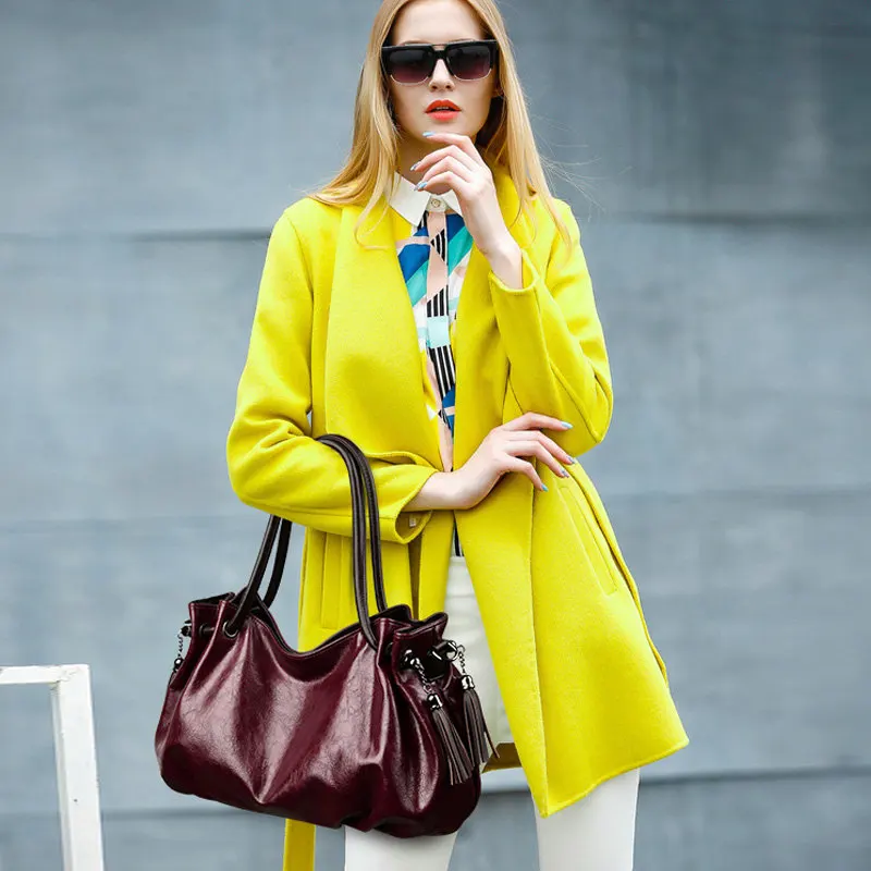 

Women Handbag Fashion Oil wax Leather Crossbody Bag Tote bolsos mujer de marca famosa 2019 women's shoulder bag sac a main femme