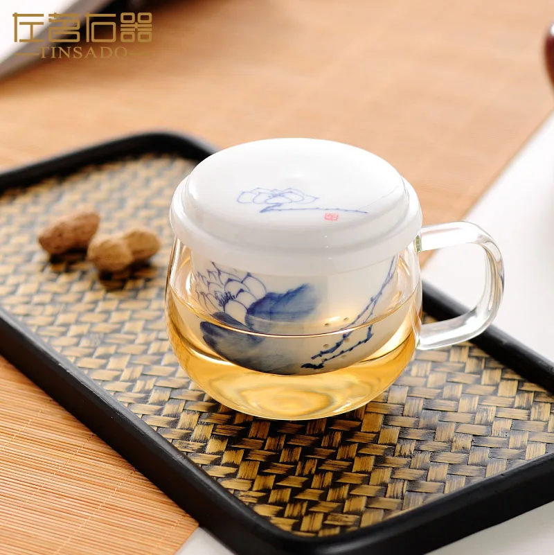 

Double Wall Glass Coffee Tea Mugs Brief Portable Cup Travel Tumbler Coffee Jug Milk Tea Cups Double Office Water Mugs 50MKB31