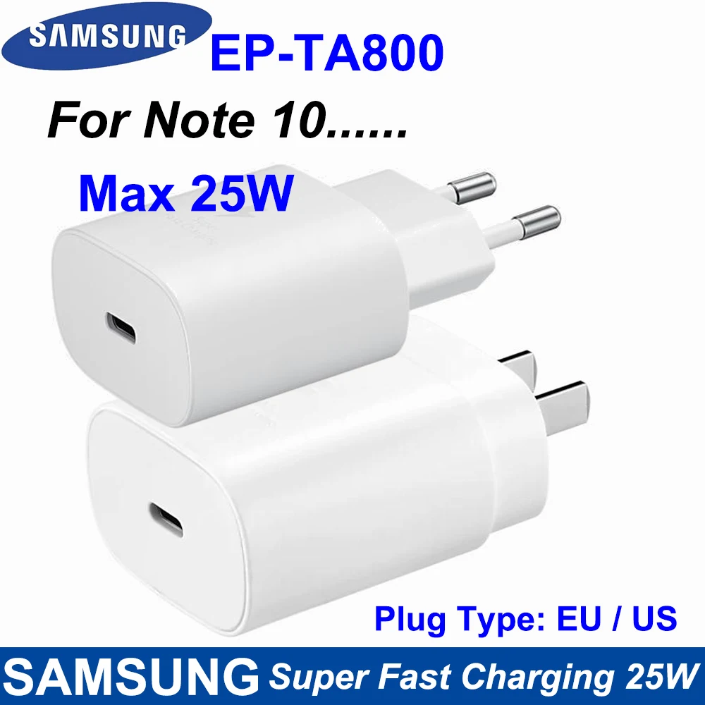 EP TA800 оригинальный Samsung Note10 супер быстрое зарядное устройство мобильного