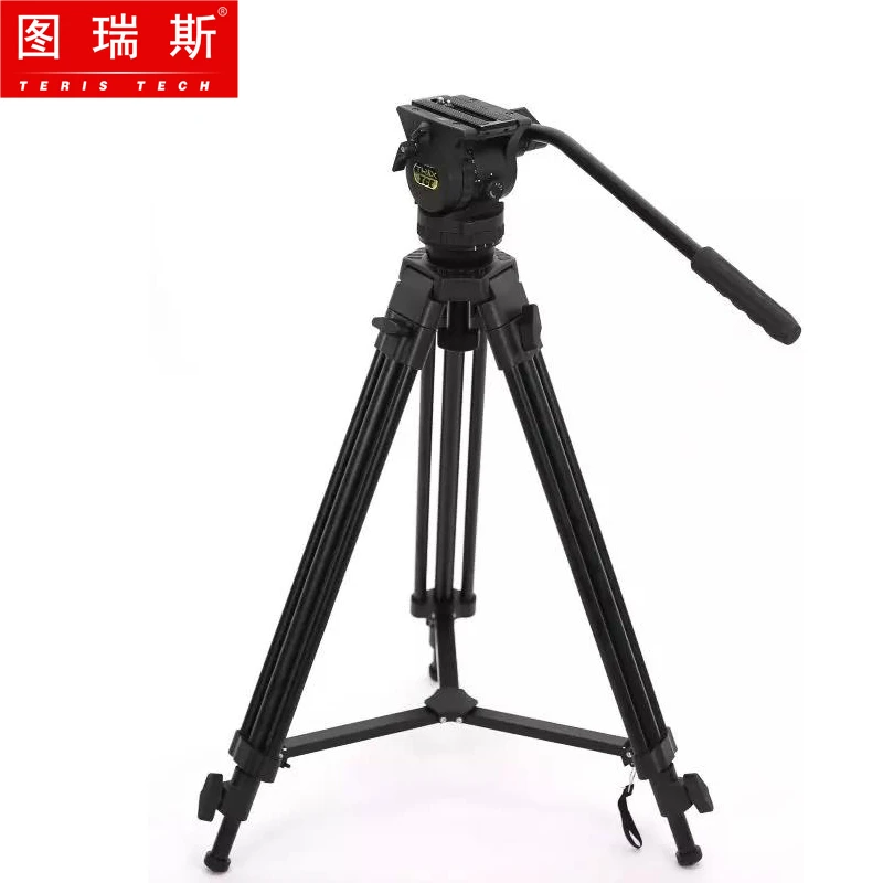 Aluminum tripod TERIS TRIX TCE-CF штатив для видеокамеры из углеродного волокна комплект TEC-AL алюминиевый штатив с нагрузкой на головку 7 кг профессиональный штатив - Цвет: Aluminum tripod