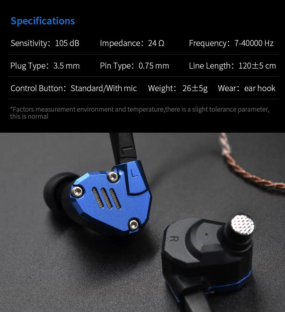 KBEAR KB10 5 сбалансированная арматура драйвер в ухо наушники HIFI монитор с басом наушники с 2PIN кабелем KZ AS10 C12 ZS10 PRO