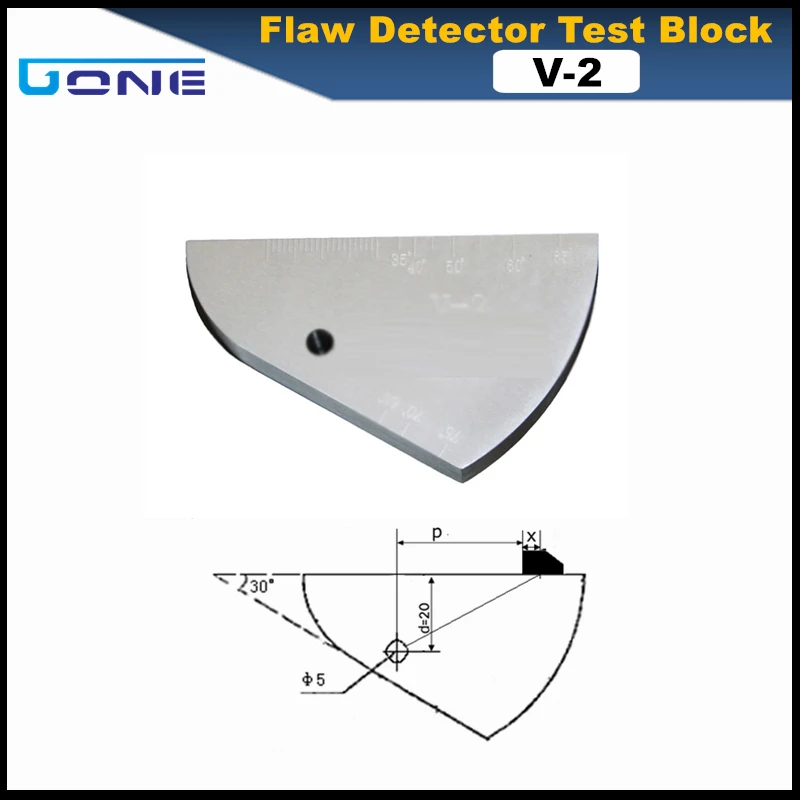 Блок V2 ультразвуковой дефектоскоп измерительный блок|Детали и аксессуары для