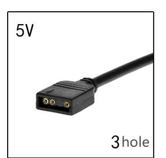 

100pcs 5V Computer RGB 4-pin 1 to 4 Extension cord