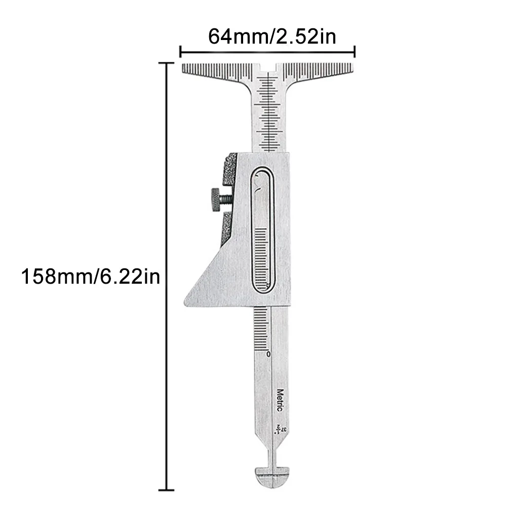 

0-32 mm Hi-Lo Welding Inspection Gauge Metric Standard Tester Stainless Steel Welding Taper Gauge Imperial Measuring Tool