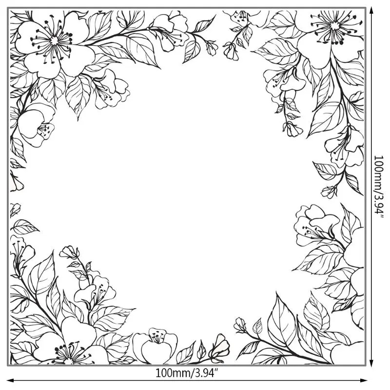 

Flower Background DIY Silicone Clear Stamp Cling Seal Scrapbook Embossing Album Decor