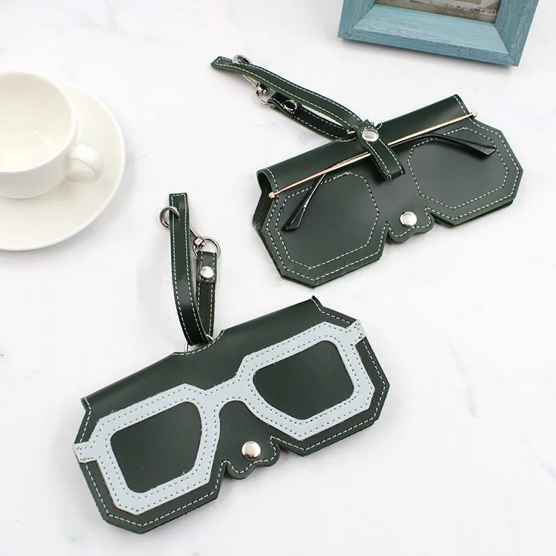 Чехол для очков из ПУ кожи с мультяшным рисунком аксессуары милая защитная сумка
