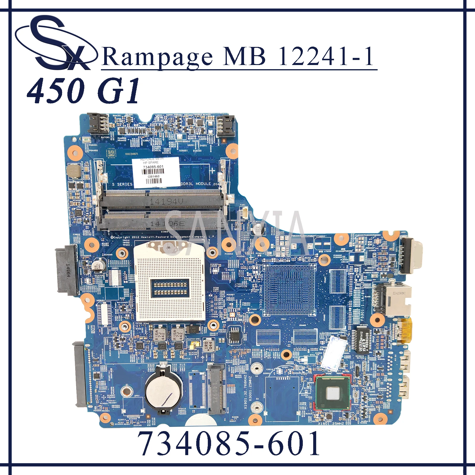 Материнская плата KEFU 12241 1 для ноутбука HP ProBook 450 G1 оригинальная материнская HM87 UMA