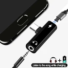 Переходник 2 в 1 с разъемом Type C на 3,5 мм для наушников, USB 3,0 на Type C OTG, адаптер для MacbookPro, Xiaomi, Huawei, зарядный кабель, конвертер