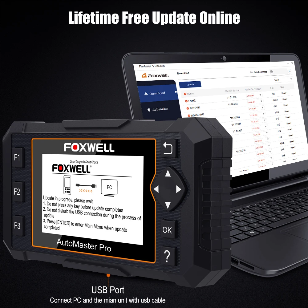 Автомобильный сканер Foxwell NT624 Elite OBD2 EOBD считыватель кодов полной системы EPB сброс