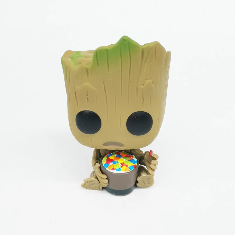 

Marvel Guardians of the Galaxy Groot Tree Man 264 eat Candy Bobble Head 10cm Action Figure Toys
