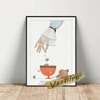 charles martin poster martin quelques bagues wall painting hand cup jewel wall art vintage still life wall picture idea gift