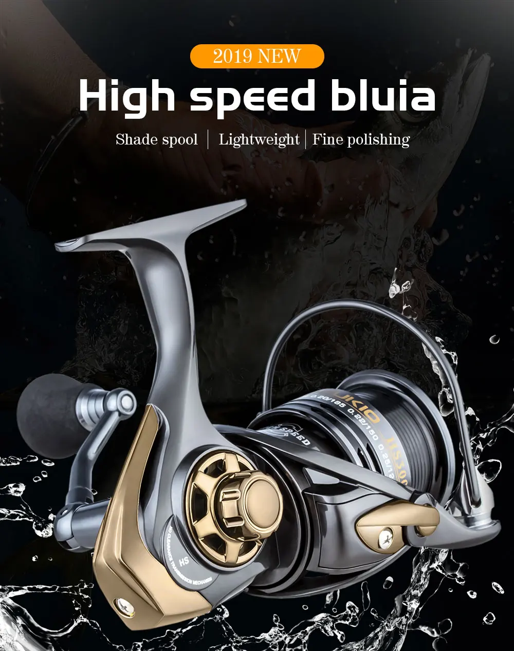 

Topline Tackle 2021 New Fishing Reel GW2000-5000 Metal Body Handle Spool Spinning Reel Max Drag 8kg Powerful For Bass Reel Fi