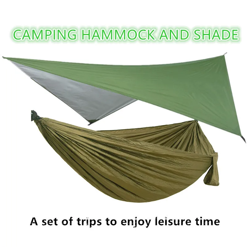 Гамак для кемпинга включает москитную сетку мушку от дождя ремни деревьев