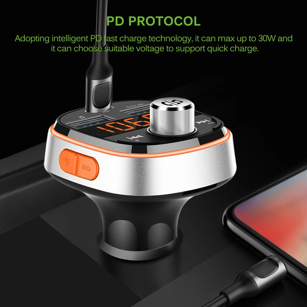 Автомобильный MP3 плеер Bluetooth fm передатчик Hands Free автомобильный аудио mp3 модулятор