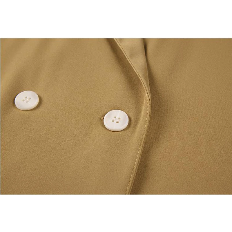 

2021 New French Summer Elegant Double Breasted Women Suit Dress With Sashes Office Casual Short Sleeve Slim Waist Dress Female