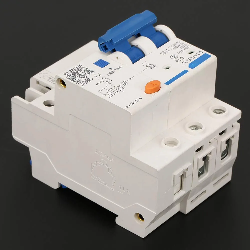 

DZ47LE-32 2P C16 16A 230V Household Leakage Protecto Current Circuit Breaker 230V Suitable For Home Decoration