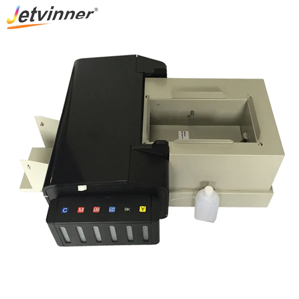 Jetvinner Автоматический цифровой CD ПВХ принтер для карт Epson L800 с 51 шт. CD/ПВХ лоток Профессиональный ПВХ карты печатная машина