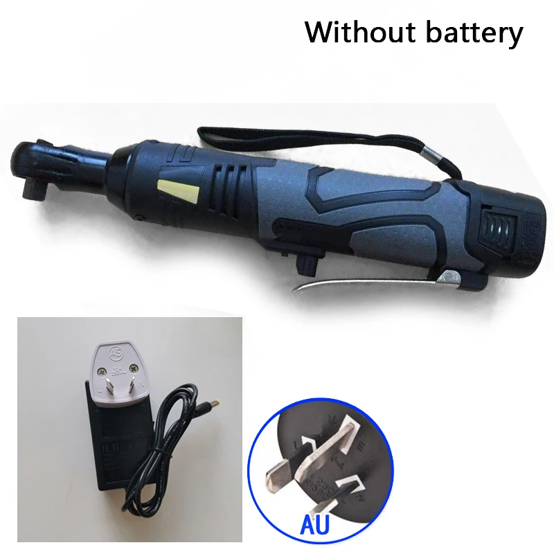 1* Right angle wrench ratchet 3/8" 60N.m Cordless Electric Ratchet Wrench Tool and Charger Kit 230RPM 18V durable | Инструменты