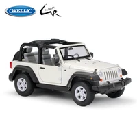welly 124 model car simulation alloy metal toy car childrens toy gift collection model toy gifts 2007 jeep wrangler