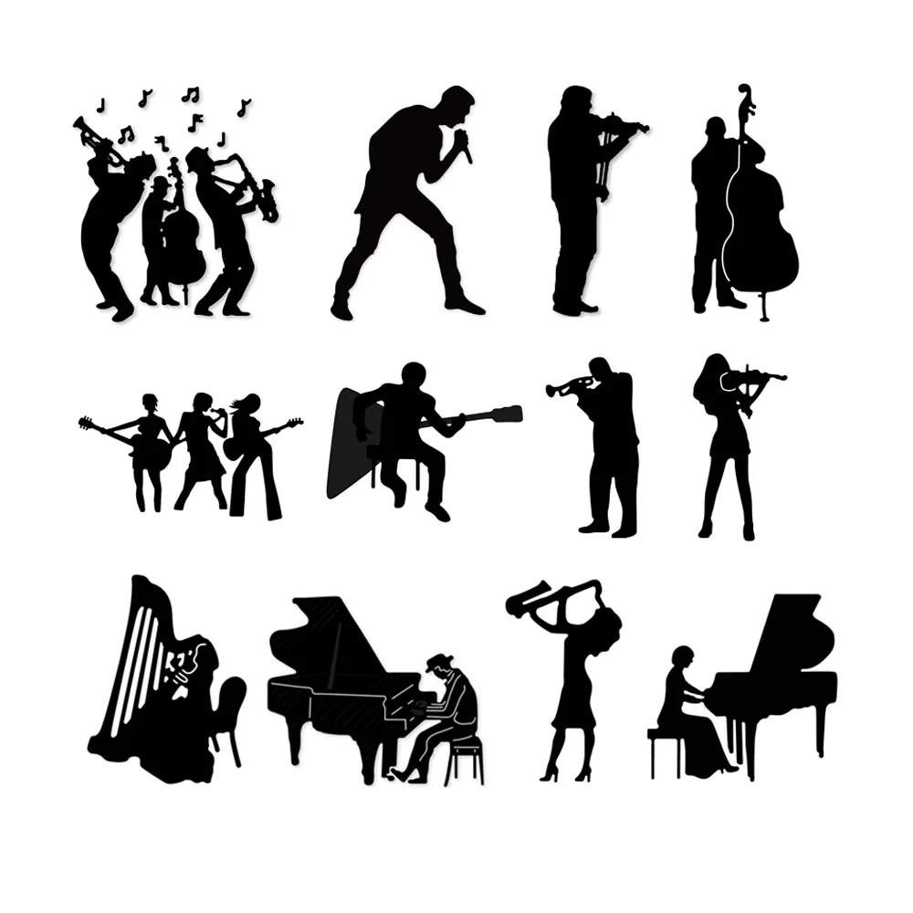 Металлические пресс-формы музыкальная группа гитара серия для изготовления карт