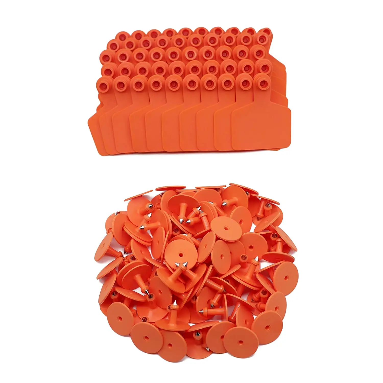 

100 Pieces Livestock Ear Tags Cattle Ear Tags cow ear rings High-quality plastic Swine Sow Sheep tag