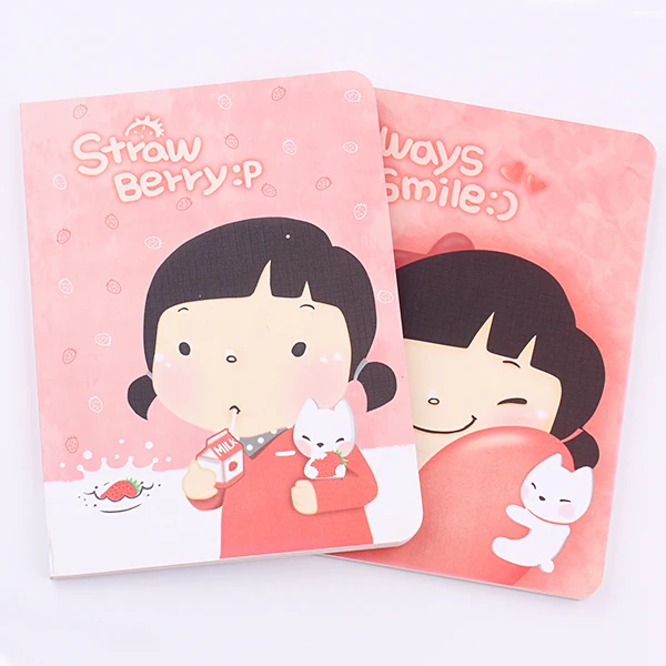 

1 шт. 64k розовый симпатичный школьный блокнот s, 48 страниц, Канцелярский дневник, записная книжка, офисный студенческий блокнот, Подарочные пр...