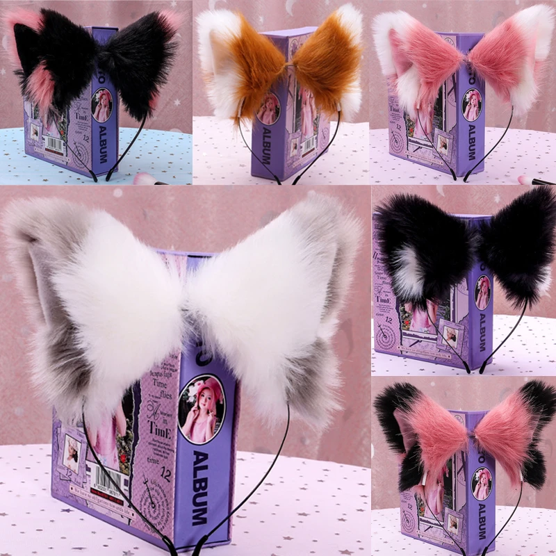 Ручная работа имитация стерео животные уши животных KC аксессуары для волос аниме