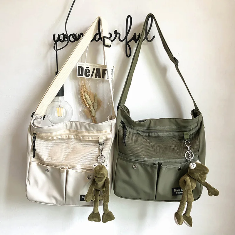 

Модная брендовая женская сумка-мессенджер, нейлоновый холщовый рюкзак для студентов, женские сумки, вместительная мужская сумка через плеч...