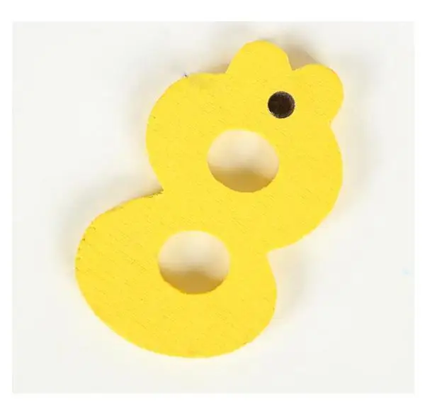 Новый 10 шт./компл. деревянный стильная футболка с изображением персонажей