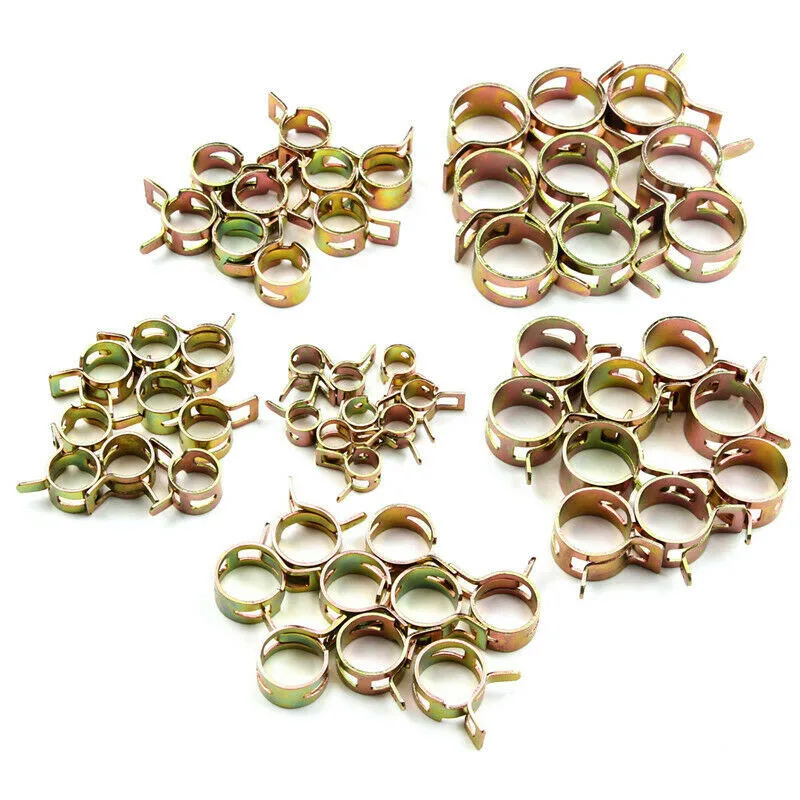 

Set Spring Clip Steel 6 Sizes Universal Water 60Pcs Waterproof Fastener